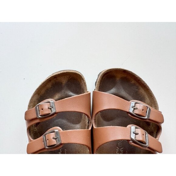 BIRKENSTOCK Florida Habana Brown Leather Triple Strap Slides Sandals, Size 37 - Picture 4 of 16